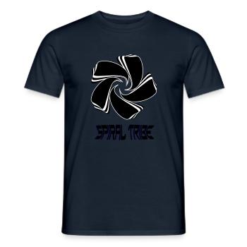 Spiral Tribe - Men's T-Shirt - navy - Front - AI Model Male 178 light (178cm)