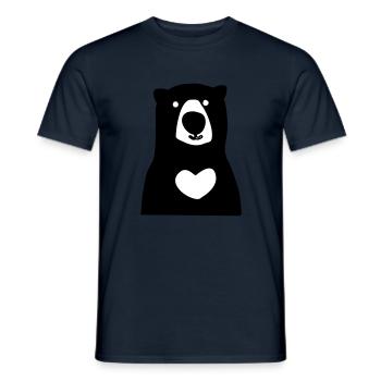 porter - T-shirt homme - marine - Devant - AI Model Male 178 light (178cm)