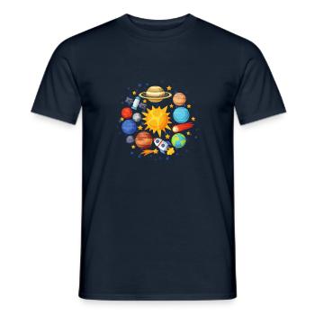 univers - T-shirt homme - marine - Devant - AI Model Male 178 light (178cm)