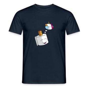 Dreams unicorn - Men's T-Shirt - navy - Front - AI Model Male 178 light (178cm)