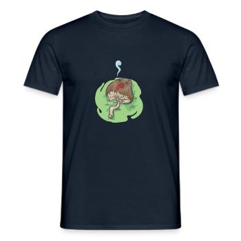 champignon vénéneux - T-shirt homme - marine - Devant - AI Model Male 178 light (178cm)