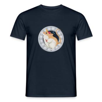 Hamster wheel - Men's T-Shirt - navy - Front - AI Model Male 178 light (178cm)