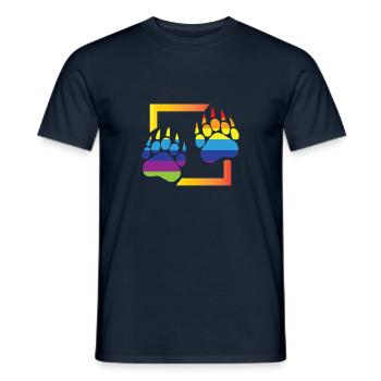 Gay Bear Pride - Men's T-Shirt - navy - Front - AI Model Male 178 light (178cm)