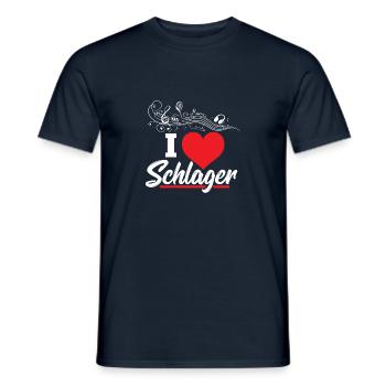 I love hit - Men's T-Shirt - navy - Front - AI Model Male 178 light (178cm)