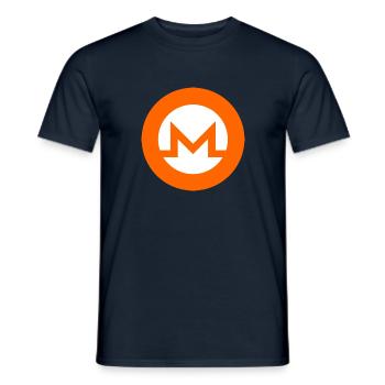 Monero - Männer T-Shirt - Navy - Vorne - AI Model Male 178 light (178cm)