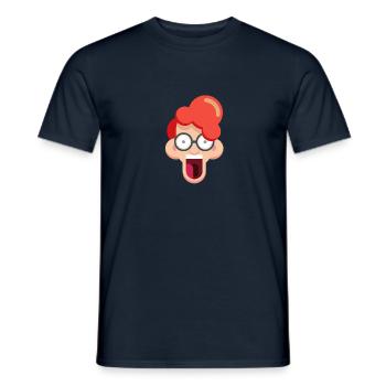 Crazy redhead with glasses - Men's T-Shirt - navy - Front - AI Model Male 178 light (178cm)