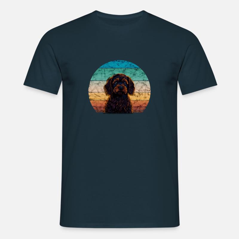 Sonnenuntergang Cavapoo - Männer T-Shirt - Navy