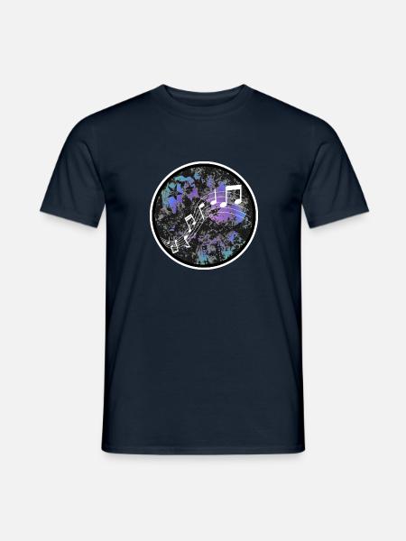 Musik - Männer T-Shirt - Navy