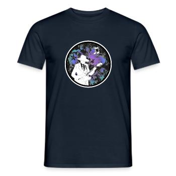 Gitarrist - Männer T-Shirt - Navy - Vorne - AI Model Male 178 light (178cm)