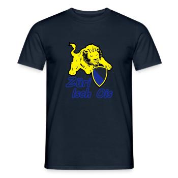 Züri isch ois - Männer T-Shirt - Navy - Vorne - AI Model Male 178 light (178cm)