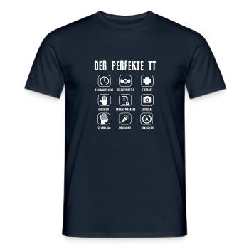Tournament TT Perfect tournament red horse pony shirt - Men's T-Shirt - navy - Front - AI Model Male 178 light (178cm)