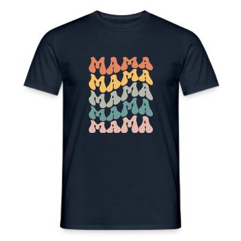Mama-Mother's Day-Mother-Mom-Mommy-Cute - Men's T-Shirt - navy - Front - AI Model Male 178 light (178cm)