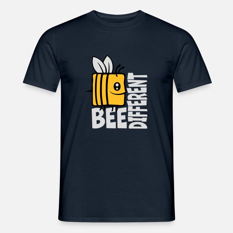 bee citation différente - T-shirt homme - marine