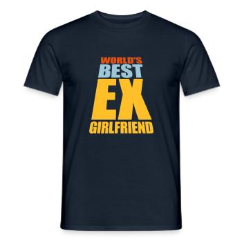 La meilleure ex petite amie du monde - T-shirt homme - marine - Devant - AI Model Male 178 light (178cm)