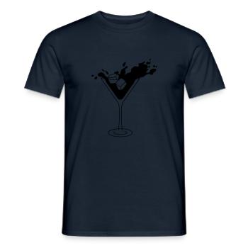 Cockail Spritzig - Männer T-Shirt - Navy - Vorne - AI Model Male 178 light (178cm)
