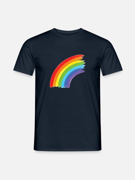 Rainbow, Pride, Unicorns - Mænd T-shirt - marineblå