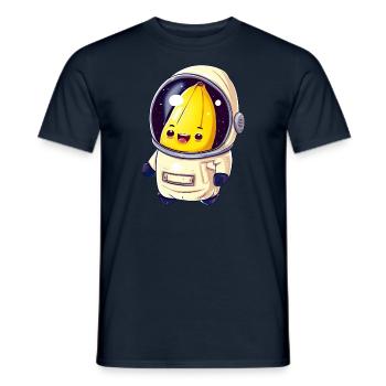 Banana Astronaut Cosmonaut - Men's T-Shirt - navy - Front - AI Model Male 178 light (178cm)