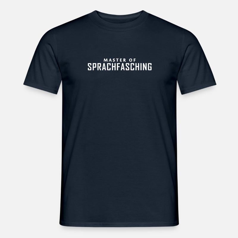 sprachfasching - Männer T-Shirt - Navy