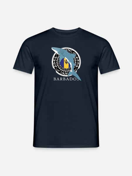 Barbados Whale Shark - Men's T-Shirt - navy
