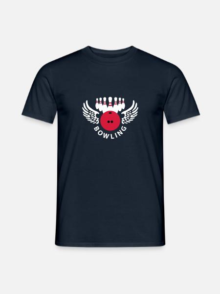 bowling_club_b_3c - Männer T-Shirt - Navy