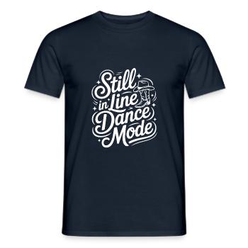 Immer im Line Dance Modus LInedance Design - Männer T-Shirt - Navy - Vorne - AI Model Male 178 light (178cm)