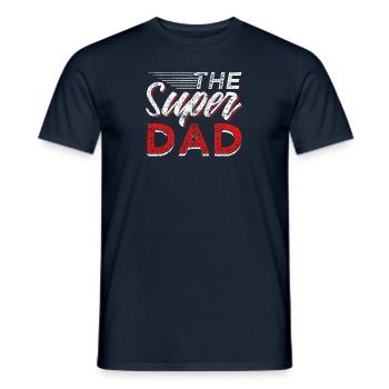 Le super papa super-héros fête des pères - T-shirt homme - marine - Devant - AI Model Male 178 light (178cm)