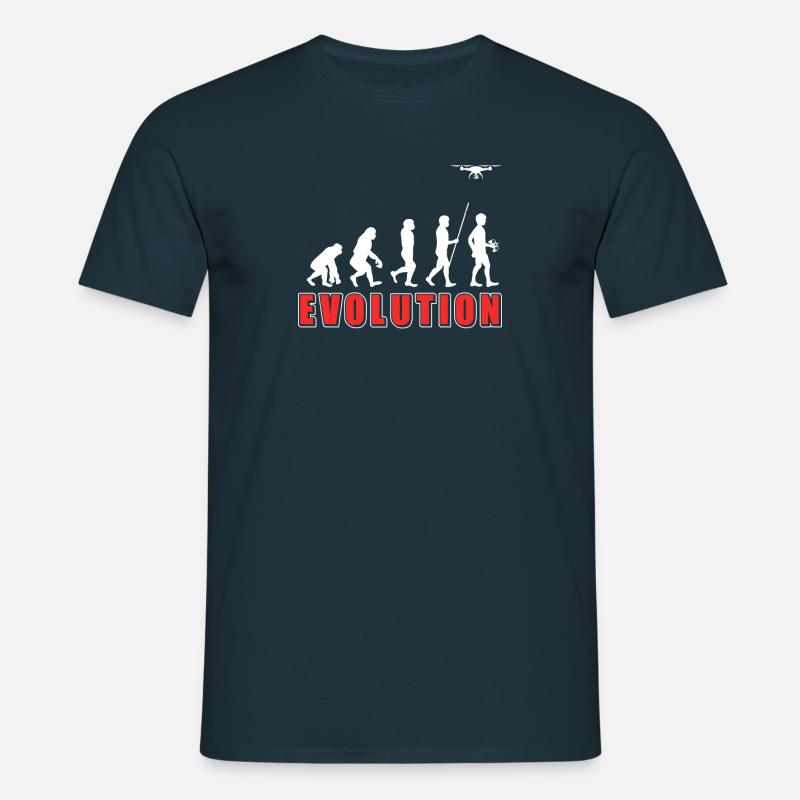 Drone Evolution - Männer T-Shirt - Navy