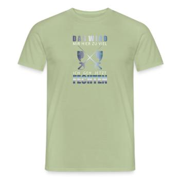fencing - Men's T-Shirt - sage - Front - AI Model Male 178 light (178cm)