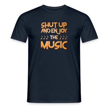 musique - T-shirt homme - marine - Devant - AI Model Male 178 light (178cm)