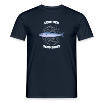 Scomber scombrus Makrele Geschenk Salzwasser Fisch - Männer T-Shirt - Navy - Vorne - AI Model Male 178 light (178cm)