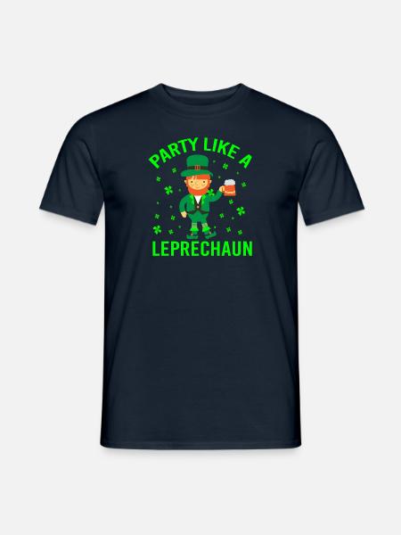 PARTY LIKE A LEPRECHAUN - Men's T-Shirt - navy