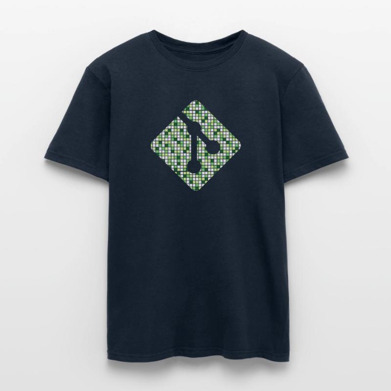 Git logo in Github style Men’s T-shirt