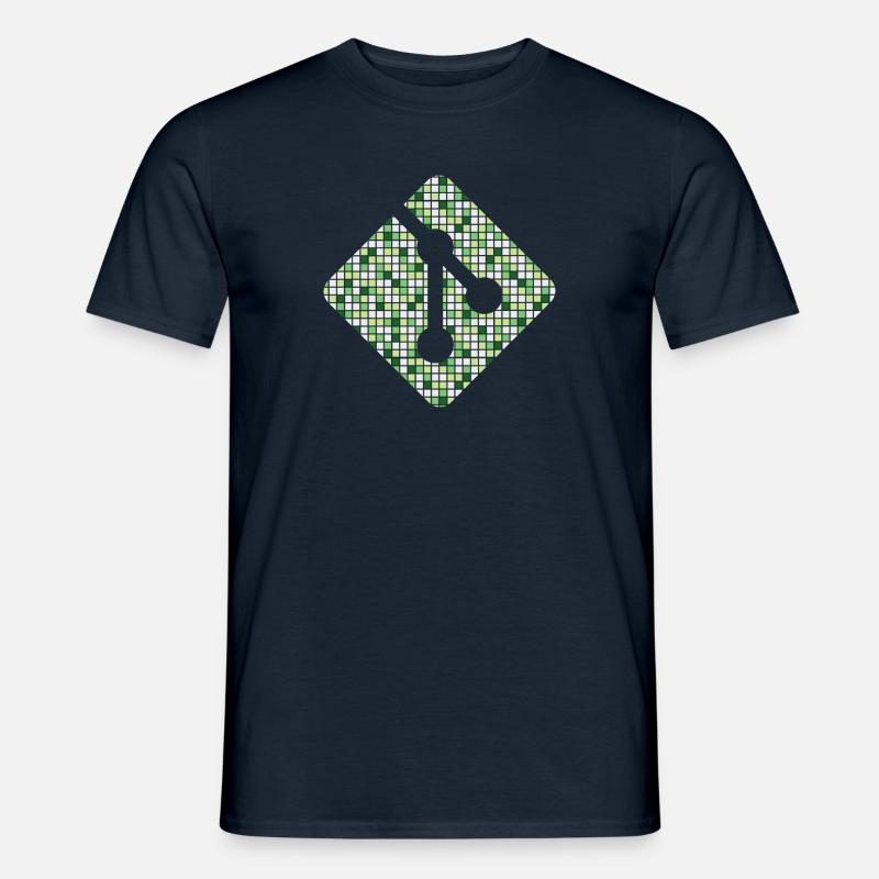 Logo Git dans le style Github - T-shirt homme - marine
