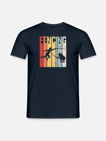 Fencing - Fecht - Shirt - Männer T-Shirt - Navy