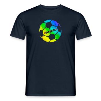Nous aimons tous le football! - T-shirt homme - marine - Devant - AI Model Male 178 light (178cm)