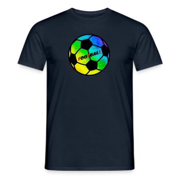 Nous aimons tous le football! 2 - T-shirt homme - marine - Devant - AI Model Male 178 light (178cm)