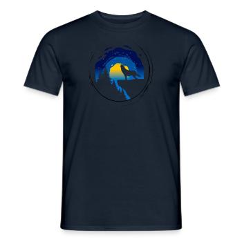 Wolf 1 - Men's T-Shirt - navy - Front - AI Model Male 178 light (178cm)