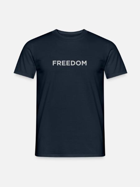FREEDOM - Men's T-Shirt - navy