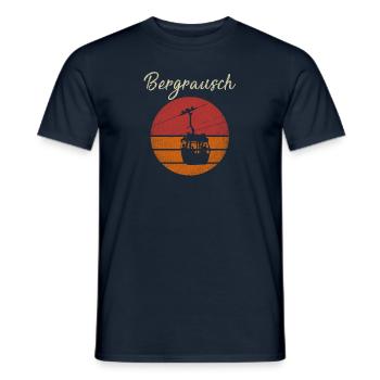 Bergrausch Gondole Téléphérique Sommet cadeau - T-shirt homme - marine - Devant - AI Model Male 178 light (178cm)