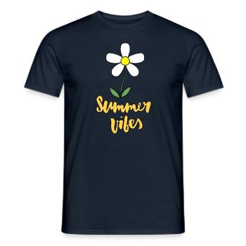 Summer Vibes - Männer T-Shirt - Navy - Vorne - AI Model Male 178 light (178cm)
