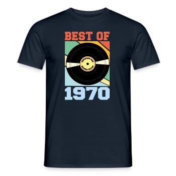 Best of 1970 - Männer T-Shirt - Navy - Vorne - AI Model Male 178 light (178cm)