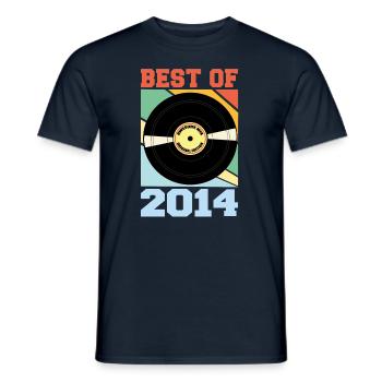 Best of 2014 - Männer T-Shirt - Navy - Vorne - AI Model Male 178 light (178cm)