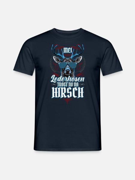 Mei Lederhosn is in da Wäsch Lederhose Ersatz - Männer T-Shirt - Navy