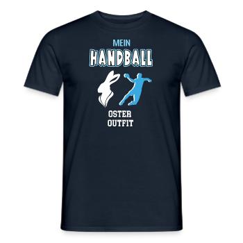 Handball Oster Outfit Ostergeschenk Handballer - Männer T-Shirt - Navy - Vorne - AI Model Male 178 light (178cm)