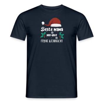 Beste Mama der Welt Last Minute Geschenk Mutter - Männer T-Shirt - Navy - Vorne - AI Model Male 178 light (178cm)