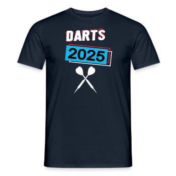 Dart 2025 Darter Dartspieler Darts Spiel Darten - Männer T-Shirt - Navy - Vorne - AI Model Male 178 light (178cm)