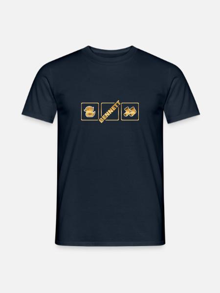 Bennett as Birth - Men's T-Shirt - navy