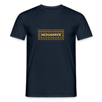 Mécanicien - T-shirt homme - marine - Devant - AI Model Male 178 light (178cm)