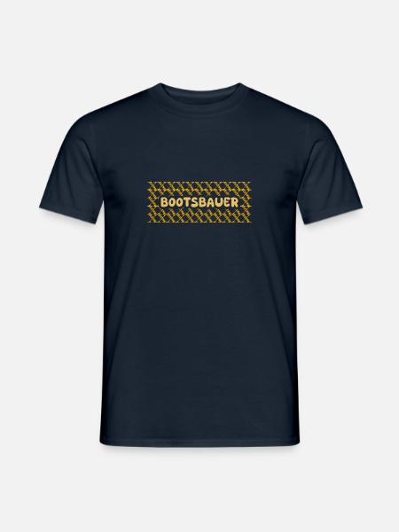 Job Boat Builder - Men's T-Shirt - navy