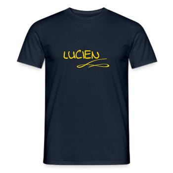 Vorname Lucien - Männer T-Shirt - Navy - Vorne - AI Model Male 178 light (178cm)